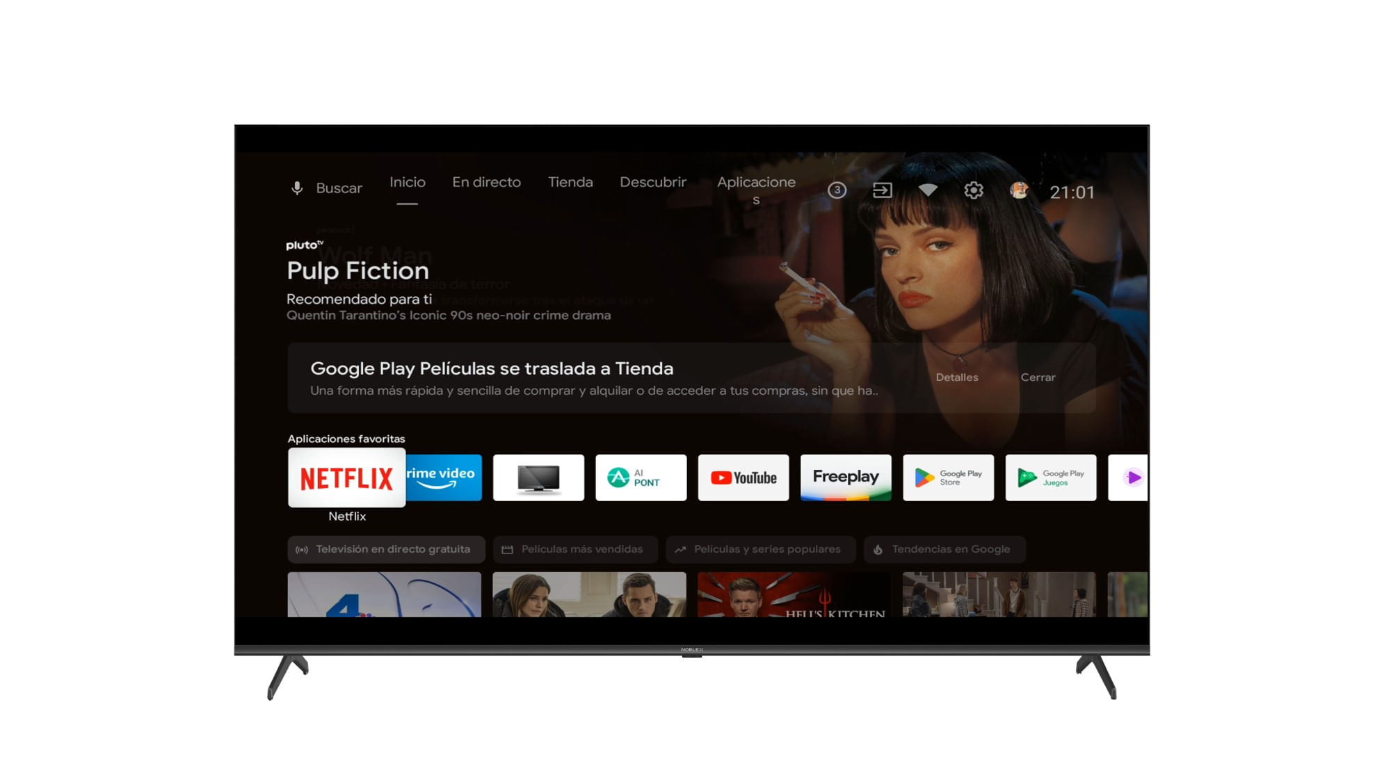 Smart Tv led 58" Noblex 91DB58X7580 UHD Android